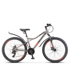 Велосипед Stels Navigator 610 MD 26" (серый/красный), Цвет: серый, Размер рамы: 16"