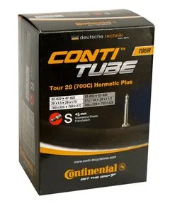 Велосипедная камера Continental Tour 28" Hermetic Plus 32/47-622 S42 (Presta)