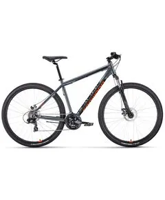 Велосипед Forward APACHE 29 2.0 D CLASSIC (серый матовый/оранжевый), Размер рамы: 17"