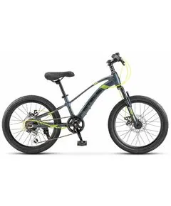 Детский велосипед Stels Leader 230 MD 20" (серый/чёрный), Цвет: серый, Размер рамы: 10,2"
