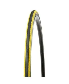 Велопокрышка KENDA K196 KONTENDER 700x23C (23-622), клинчер, 60TPI, LR3, BK/BSK (чёрно-жёлтая), Цвет: жёлтый, Ширина: 0.90" (23 мм)