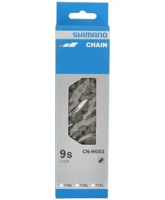 Цепь Shimano Deore CN-HG53 9 ск. 114 звеньев 1 пин, Количество звеньев: 114, Замок цепи: пин