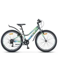 Подростковый велосипед Stels Navigator 420 V 24" (серый), Цвет: серый, Размер рамы: 12"