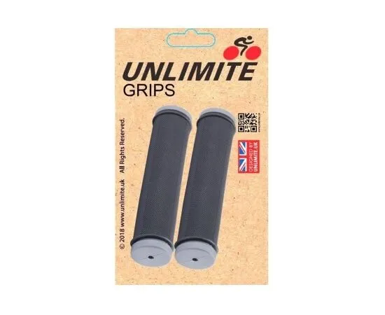 Грипсы велосипедные Unlimite SZ-189A L-130 (чёрный/серый)