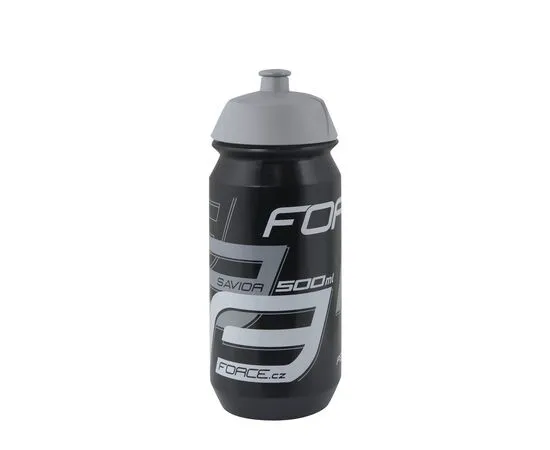 Велобутылка Force SAVIOR 25180 500мл (черно/серо/белая), Цвет: черный, Объём: 500