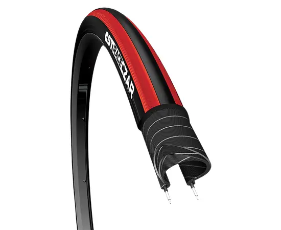 Покрышка CST 700x25C C-1406 CZAR COMP (чёрно-красный), Цвет: красный, Ширина: 1.00" (25 мм), изображение 2