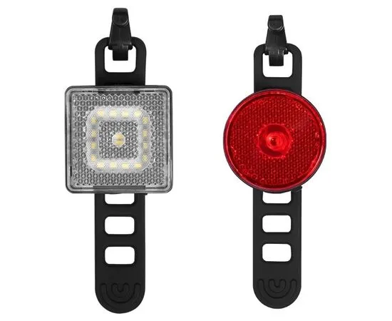 Фара+Фонарь GACIRON W08 SET 80LM+10LM Micro USB 07-300175