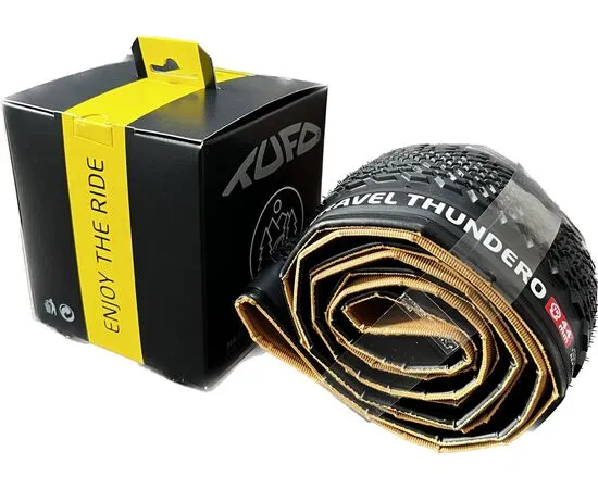 Покрышка TUFO Gravel Thundero TR, 44-622 (700x44C), бескамерная, 2-5 bar (30-70 p.s.i.), TPI 210/375 (чёрный), Цвет: черный, Ширина: 1.65" (44 мм), изображение 5