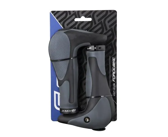 Ручки руля с интегрированными рожками Force 38215 GEL 113 мм (черно-серый), изображение 3
