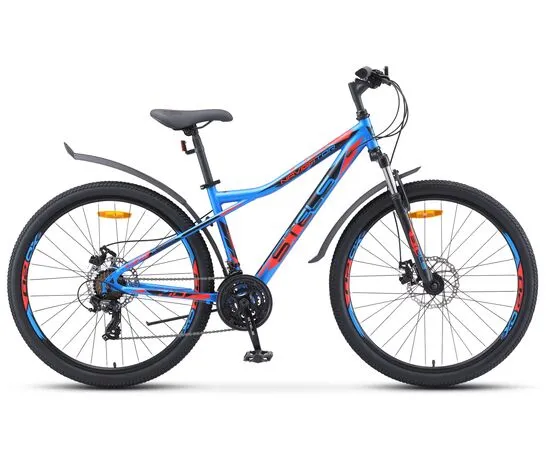 Велосипед Stels Navigator 710 MD 27.5" (синий/чёрный/красный), Цвет: синий, Размер рамы: 18"