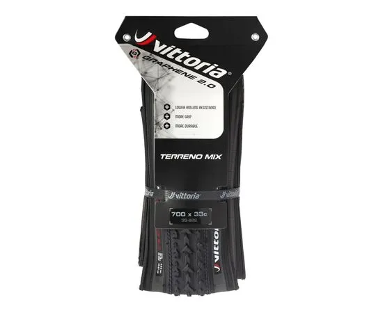 Велосипедная покрышка Vittoria TERRENO MIX 33-622 (700x33c), 2C (чёрный), изображение 4