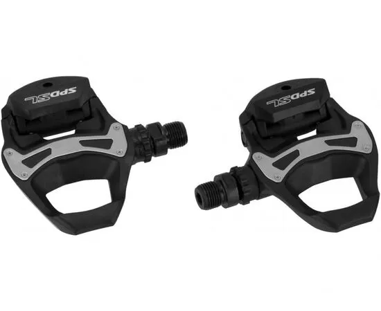 Педали Shimano PD-R550, SPD-SL, черные, с желтыми шипами SH11