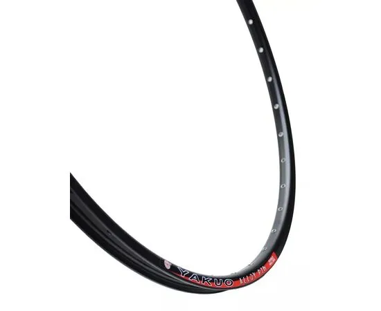 Обод велосипедный YKL-D23 26"*32H*14G, A/V, 520G/PC, чёрный пистонированный