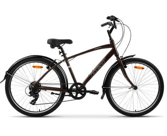 Велосипед AIST Cruiser 1.0 26" (коричневый), Цвет: коричневый, Размер рамы: 21"