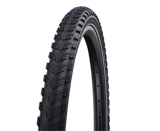 Велосипедная покрышка Schwalbe MARATHON 365 28x1.50 (40-622), GreenGuard, Addix 4season (чёрный, со светоотражающей полосой)