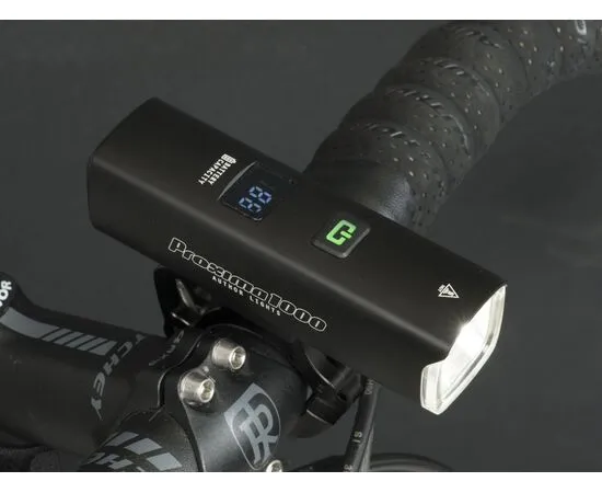 Фара Author PROXIMA 1000 lm / HB 22-38 mm USB Alloy (чёрная), изображение 3