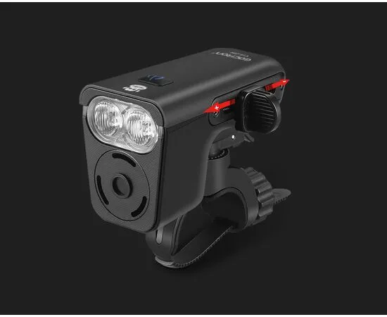Фара с встроенным звонком GACIRON V18-200, изображение 5