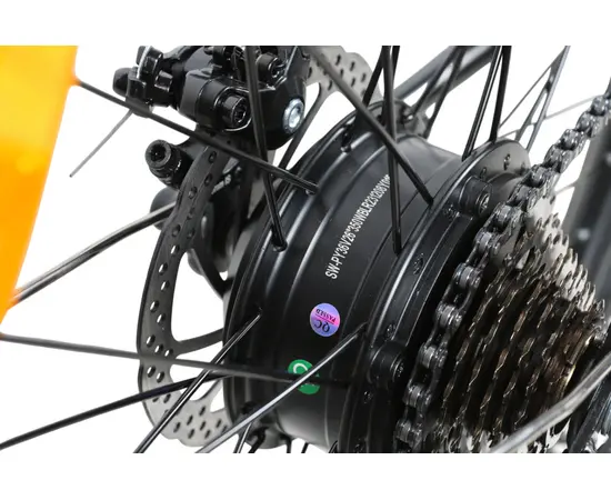 Электровелосипед SameBike VENTURE-350 (чёрно-серебристый), изображение 8