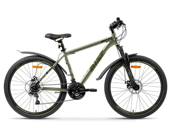 Велосипед AIST Quest Disc 26 (зелёный), Цвет: хаки, Размер рамы: 18"