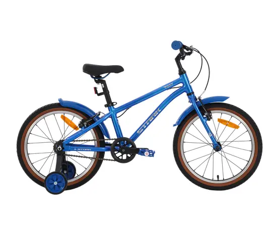 Детский велосипед Stark'25 Foxy Boy 18" (синий металлик/серебристый), Цвет: синий