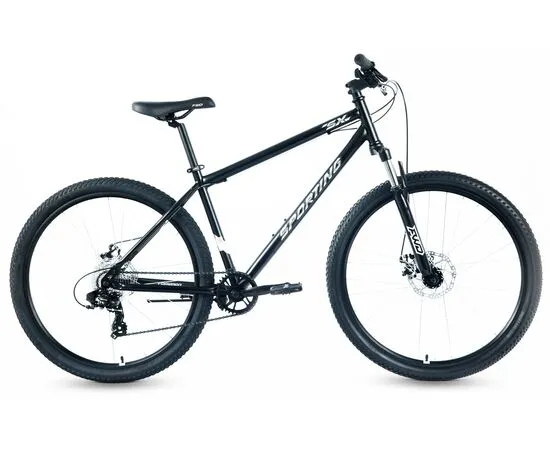 Велосипед Forward Sporting SX 29 (2025, черный/серебристый), Цвет: черный, Размер рамы: 17"