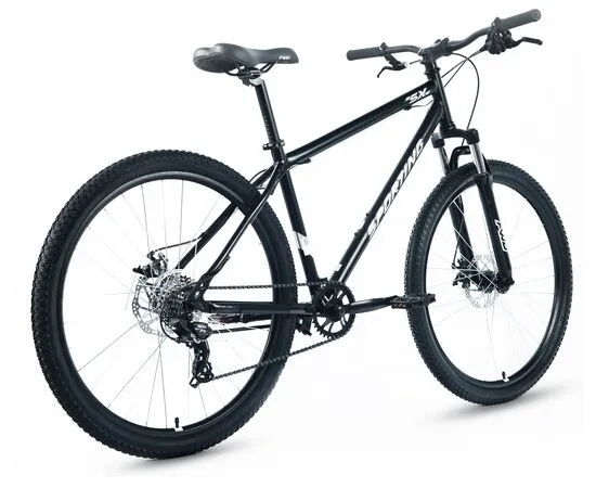 Велосипед Forward Sporting SX 29 (2025, черный/серебристый), Цвет: черный, Размер рамы: 17", изображение 2