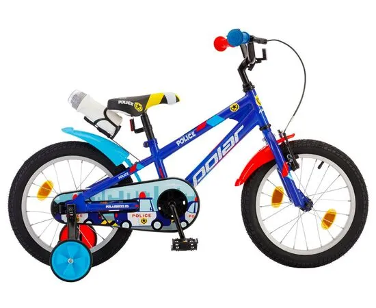Детский велосипед Polar Junior 14 Boy (полиция), Цвет: голубой