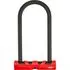 Велозамок скоба на ключ ABUS Ultimate 420/170HB 230х100 мм + US с кронштейном 05-0039631 (красно-чёрный)