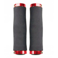 Грипсы HW 145210 L-135 (чёрный/красный), Цвет: красный