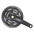 Система Shimano Altus FC-M311 170 мм кв. 42/32/22 с защитой (чёрный), Цвет: черный, Количество зубьев: 42/32/22, Длина: 170