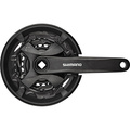 Система Shimano Altus FC-MT101 175 мм кв. 44/32/22 с защитой от цепи и болтами, Цвет: черный, Количество зубьев: 44/32/22, Длина: 175