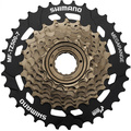 Трещотка Shimano Tourney MF-TZ500 7 скоростей 14-34T, Цвет: коричневый, Количество зубьев: 14-34