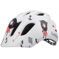 Шлем велосипедный детский Bobike Kids Plus XS Teddy Bear (белый/чёрный/красный), Цвет: черный, Размер: 48-53