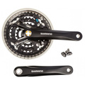 Система Shimano Acera FC-M361 175 мм кв. 48/38/28 с защитой (чёрный), Цвет: черный, Количество зубьев: 48/38/28, Длина: 175