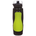 Велофляга STG DC-BT-55 700мл защитной крышкой (черная/зеленая), Цвет: зелёный, Объём: 700