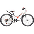Велосипед Novatrack Racer Y6.V 24" (белый), Цвет: белый, Размер рамы: 12"