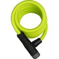 Тросовый велозамок на ключ ABUS Primo 5510K/180 см SCMU с кронштейном  05-0016482 (лаймовый), Цвет: жёлтый