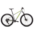 Велосипед ATOM BION NINE 150 (серебристый/зелёный), Цвет: серый, Размер рамы: M