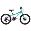 Детский велосипед Novatrack Katrina 6.D 20" (2025, зелёный-фиолетовый), Цвет: бирюзовый, Размер рамы: 10"