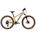 Подростковый велосипед FOXX CAIMAN JR 24" (золотой), Цвет: жёлтый, Размер рамы: 12"