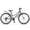 Подростковый велосипед Stels Cristy 420 24V Z010 (матово-серый/зеленый), Цвет: серый, Размер рамы: 12"