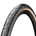 Велосипедная покрышка Continental 28x1.60 (42-622) RIDE City, Black/Brown-Reflex, Цвет: черный, Ширина: 1.60" (42 мм)