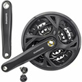 Система Shimano Altus FC-M371 (170 мм, кв., 9 ск., 44/32/22T), Цвет: черный, Количество зубьев: 44/32/22, Длина: 170, Тип крепления: квадрат