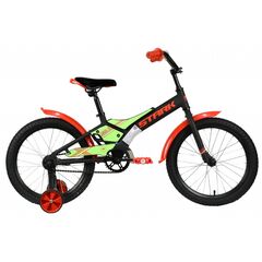 Детский велосипед Stark Tanuki 18 Boy (2021, черный/красный)