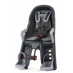 Переднее детское кресло Polisport Guppy Mini (тёмно-серый/серебристый)