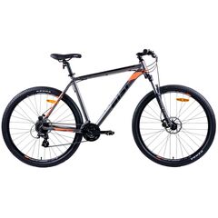 Велосипед AIST Slide 1.0 29 (серо-оранжевый), Цвет: графитовый, Размер рамы: 19,5"