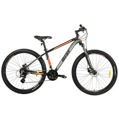 Велосипед AIST Slide 1.0 27.5 (серо-оранжевый), Цвет: графитовый, Размер рамы: 20"