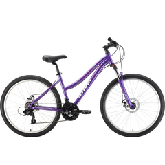 Велосипед Stark Luna 26.2 D (фиолетовый/серебристый), Цвет: фиолетовый, Размер рамы: 16"