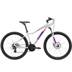 Велосипед Stark Viva 27.2 D (белый/фиолетовый), Цвет: белый, Размер рамы: 14,5"