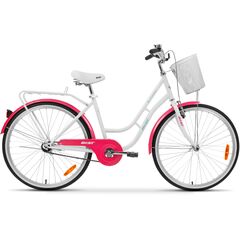 Велосипед AIST Avenue (бело-розовый), Цвет: белый, Размер рамы: 17"